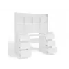 Conjunto secretária KUBA + módulo de extensão, branco