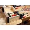 Aperto Bessey UniKlamp UK100, 1000 mm de comprimento, 80 mm de abertura, preto/vermelho
