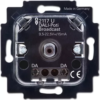 BUSCH JAEGER Séries de interruptores - Dimmer - Embutido - Regulador rotativo - Preto - IP20 - 0 - 35 °C