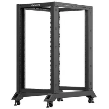 Rack aberto Lanberg 22U Preto (22HE, rack de 19 polegadas), rack para servidores, Preto