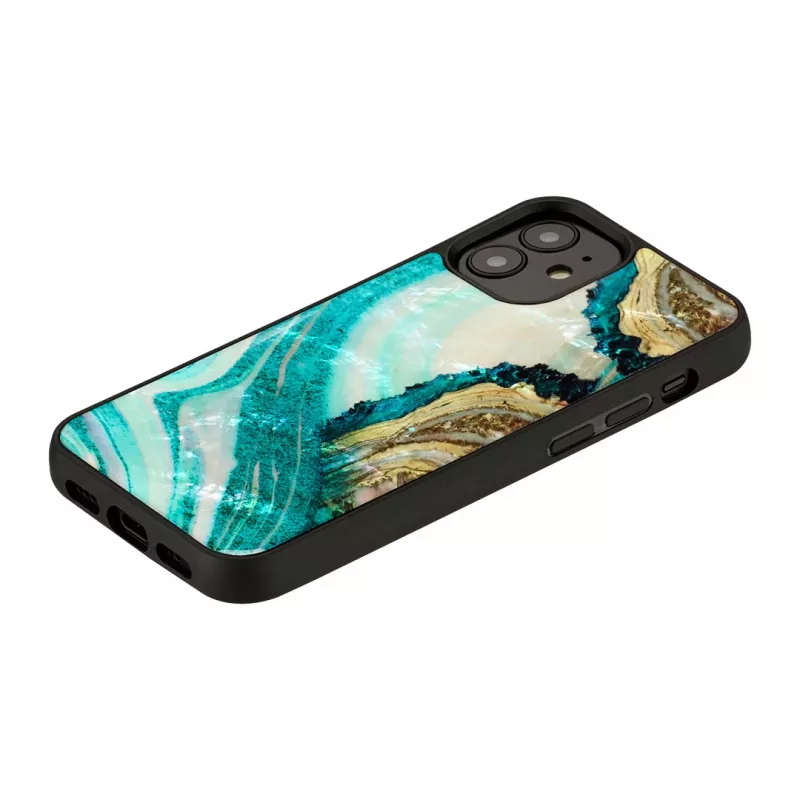 Capa de proteção iKins para Apple iPhone 12 mini — ágata aqua