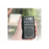 Rádio portátil Muse M-03 R com sintonização FM-PLL, visor LCD, antena externa, preto