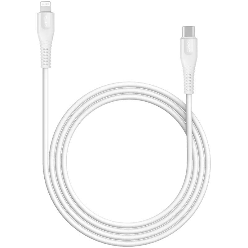 Cabo CANYON MFI-4 Type-C para Lightning 1,2m branco