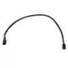 Cabo de extensão para ventoinha 3-Pin Alphacool 18686 — 30 cm, conector fêmea para conector macho