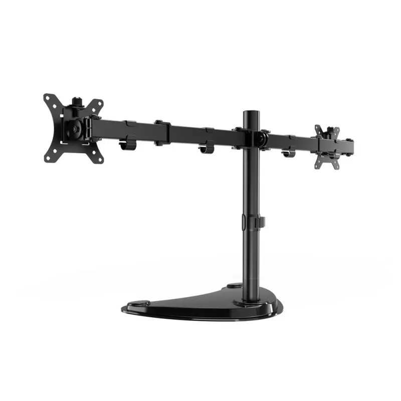 Suporte de secretária para monitor Gembird MS-D2ST-02 (rodar, inclinar, girar), 13”-32”, preto