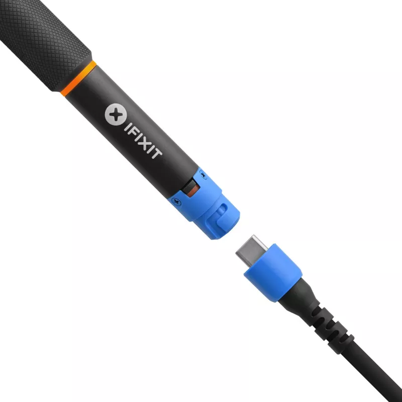 Fixhub Power Series ferro de soldar inteligente (preto/azul, 100 watts, USB-C)