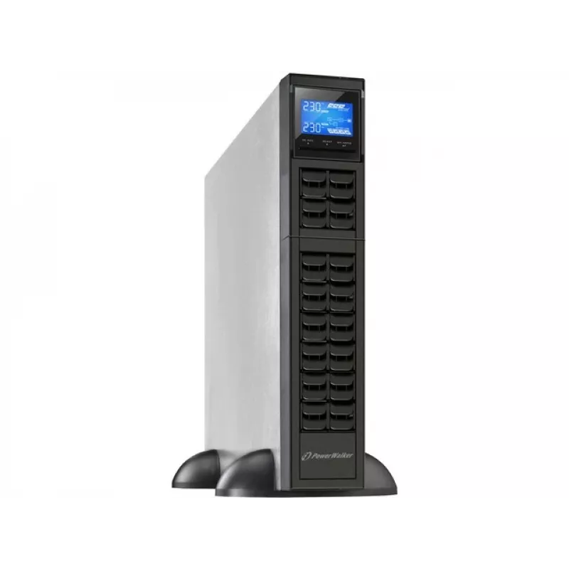 PowerWalker VFI 1000CRM LCD UPS fonte de alimentação ininterrupta (UPS) dupla conversão (Online) 1 kVA 800 W 3 saídas AC