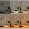 Candeeiro de secretária LED Aukey LT-T10 12W 3000–6500K — temperatura de cor ajustável, preto