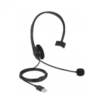 Headset DeLOCK USB mono com controlo de volume
