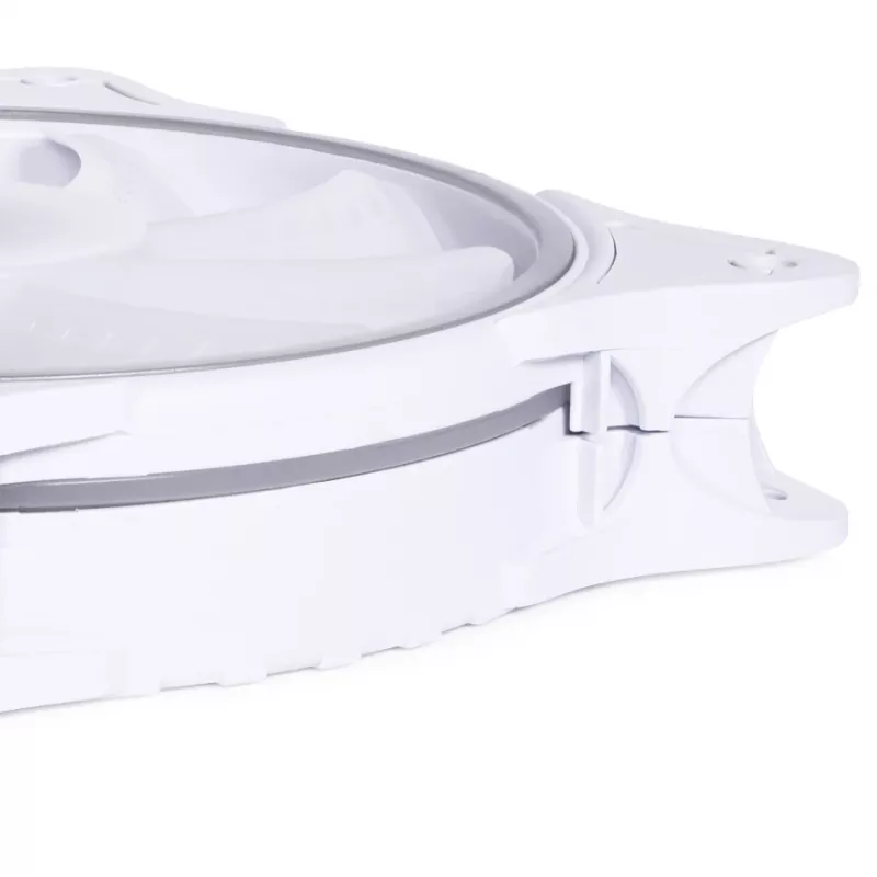 Alphacool Rise Aurora 24850 ventoinha de caixa PWM de 120 mm, 120x120x25 mm, branco