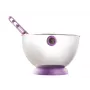 Conjunto de tigela e batedor de varas ViceVersa Kogel Mogel violeta – tigela de bancada com batedor de varas compatível, modelo 16242
