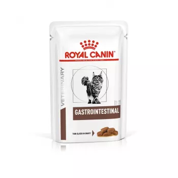 Comida húmida para gatos Royal Canin Gastrointestinal 85 g saqueta — carne, 12 x 85 g, gatos adultos, em caso de problemas gastrointestinais