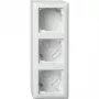 gira 106303 caixa de superfície 3 módulos com aro Standard 55, superfície, branco puro