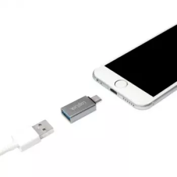 Adaptador LogiLink AU0042 USB-C para USB 3.2 Gen 1 ficha A design compacto