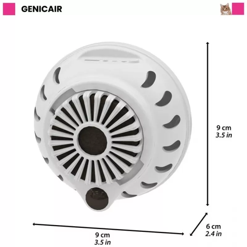 FERPLAST Genicair - ventilador automático para caixa de areia de gato