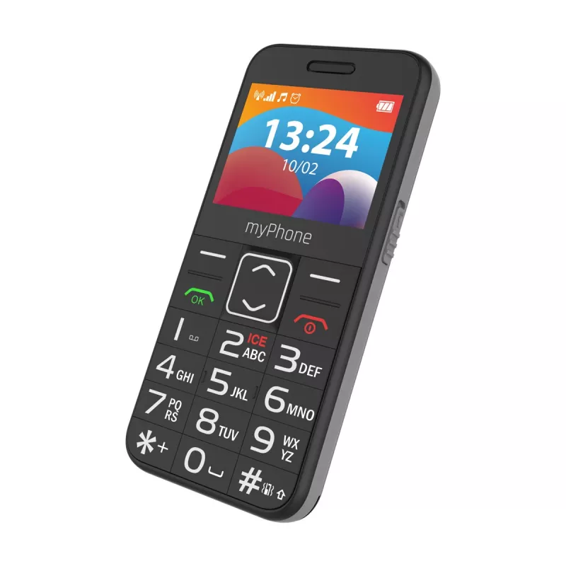 myPhone HALO | 3 LTE | preto | 2,4 polegadas | IPS | 48 MB | 128 MB | Dual SIM | Nano SIM | 3G | Bluetooth | 2.1 | USB Type-C | câmara integrada | resolução da câmara principal 0,3 MP