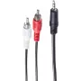 Cabo de áudio ShiverPeaks 3,5 mm / 2 x RCA 1,5 m