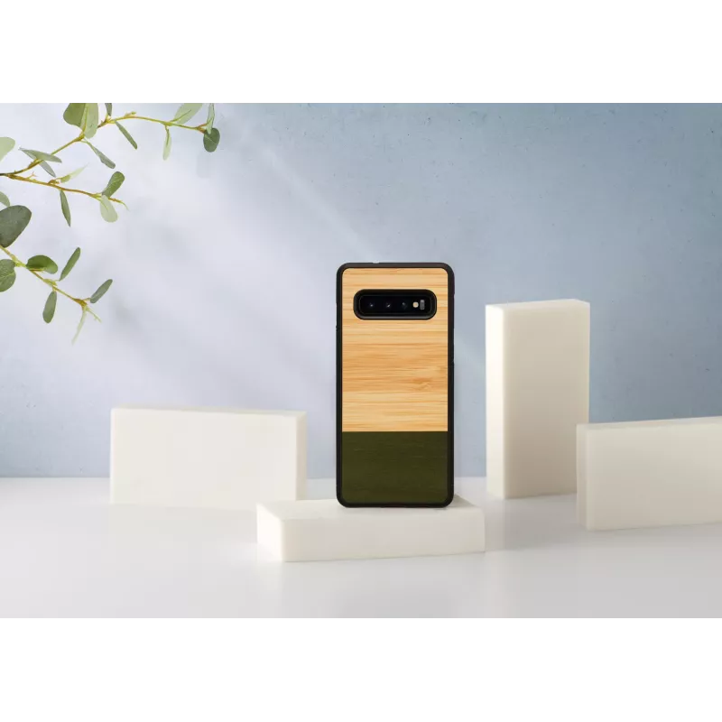 Capa para smartphone Man and Wood para Galaxy S10 — Bamboo Forest preto
