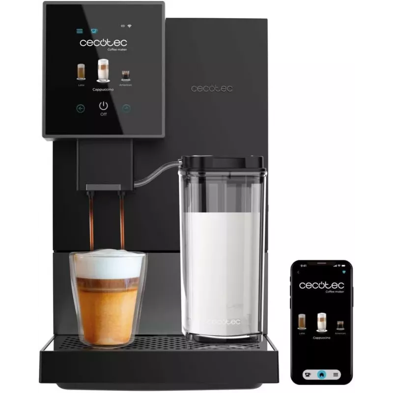 Máquina de café expresso CECOTEC Cremmaet Compactccino Connected 1460W preta