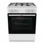 Fogão a gás independente Gorenje GG6A10WFFM, branco, placa de 4 bicos, forno a gás de 72 L, botões frontais