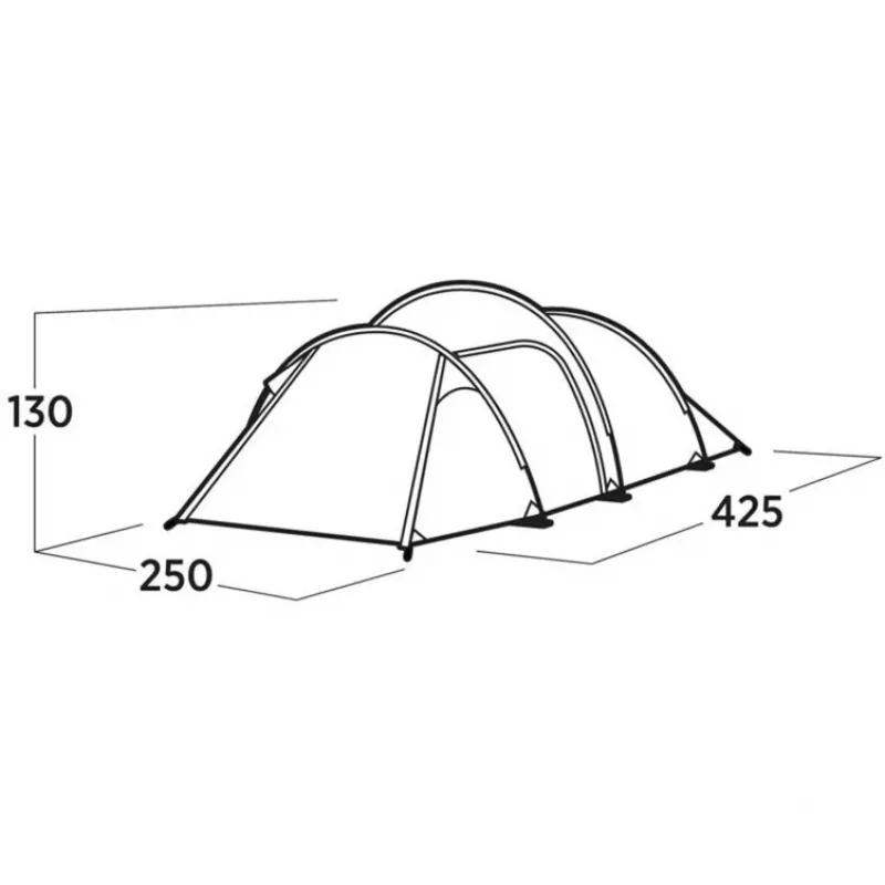 Tenda de túnel Easy Camp Hemsedal 4 Verde