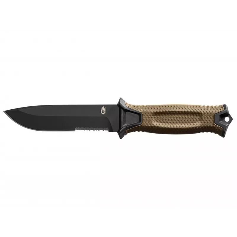 Faca de sobrevivência GERBER Strongarm Fixed Serrated Coyote