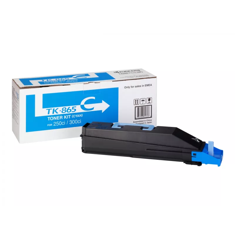 Cartucho de toner KYOCERA TK-865C 1 unid. original ciano