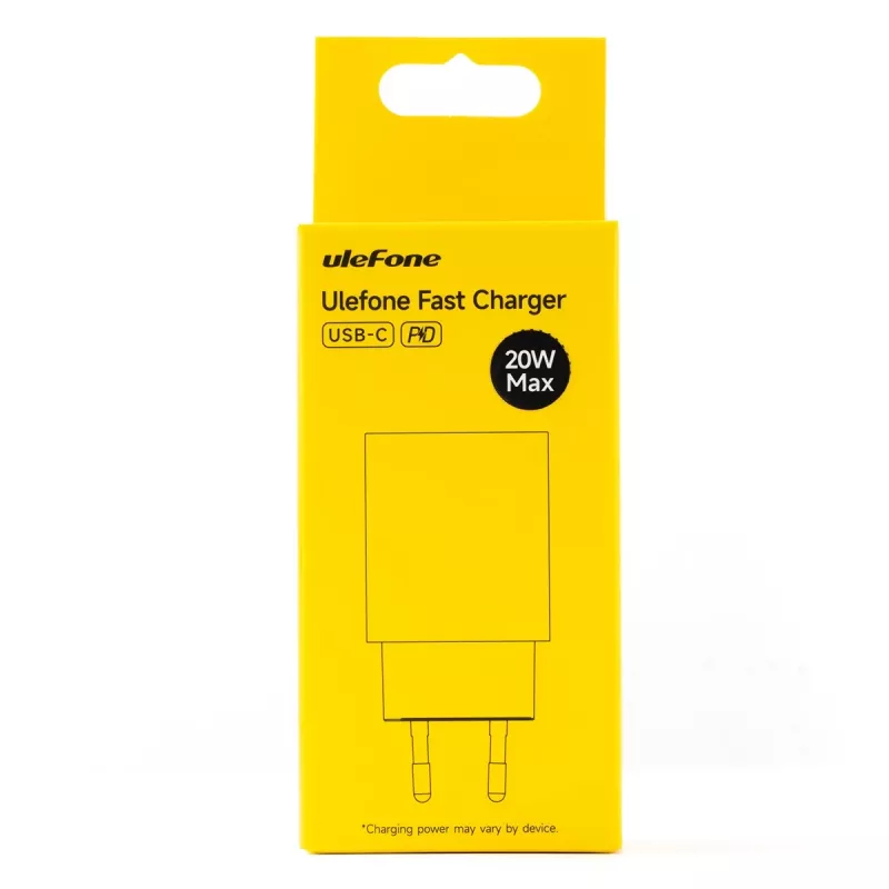 Carregador UleFone 20W fonte de alimentação USB UF-CHAR-20WR para dispositivos móveis, saída de 20 W