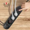 Régua de tomadas MACLEAN MCE394 B — 3 tomadas + 3×USB A, 110–240V, 2,1A USB, 2500W, cabo 1,5 m, preto