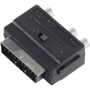 Adaptador de cabo SCART para 3xRCA ShiverPeaks BS94034