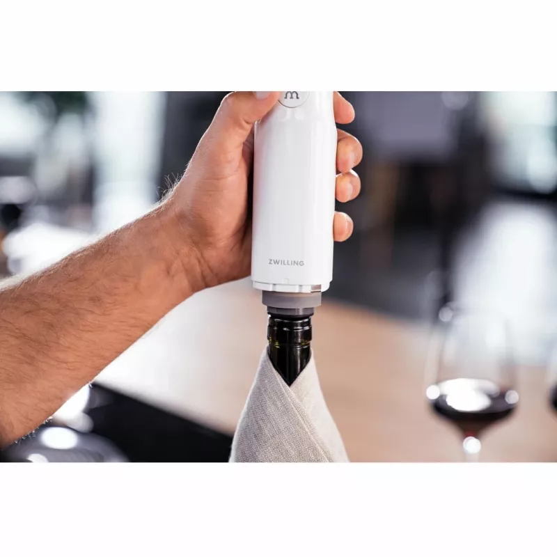 Máquina de vácuo ZWILLING FRESH & SAVE branco bomba, bateria 3,7 V, porta de carregamento Micro-USB, 190×50×50 mm, 330 g