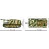 Conjunto de construção Cobi Panzerhaubitze Hummel 1118 peças kit de montagem