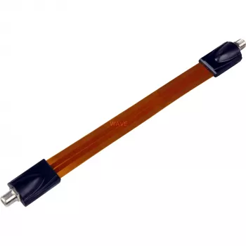 Passagem de janela SAT Wentronic Goobay, extremamente plana (0,3 mm), castanho-preto, 0,2 m - conector fêmea F a conector fêmea F (11953)