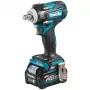 Chave de impacto a bateria TW004GD201 XGT, 1/2 polegadas, 40 volts (azul/preto, 2x bateria de iões de lítio 2,5 Ah, em MAKPAC tamanho 2)