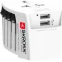 SKROSS MUV USB Adaptador de viagem universal adaptador de corrente 2x USB