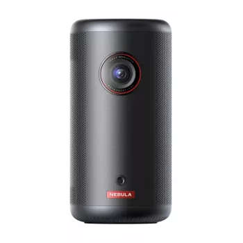 Projetor portátil de projeção padrão Anker Nebula Capsule 3 — DLP 1080p, 200 ANSI lúmenes, 16:9, vermelho/preto, alimentação por rede ou bateria
