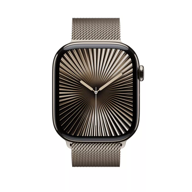 Pulseira Apple 46mm milanesa natural M/L titânio