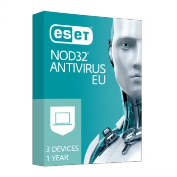 ESET NOD32 Antivirus – 3 dispositivos, 1 ano, ESD UE