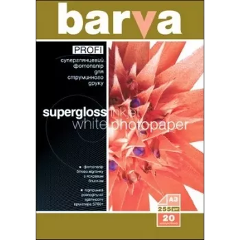 Papel fotográfico Barva Profi Super Glossy 255 g/m² A3 20 folhas