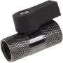 Alphacool válvula de esfera de 2 vias G1/4 - preto níquel (17354)