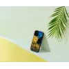 Capa de proteção iKins para Apple iPhone 12 / 12 Pro – preto, design Café Terrace