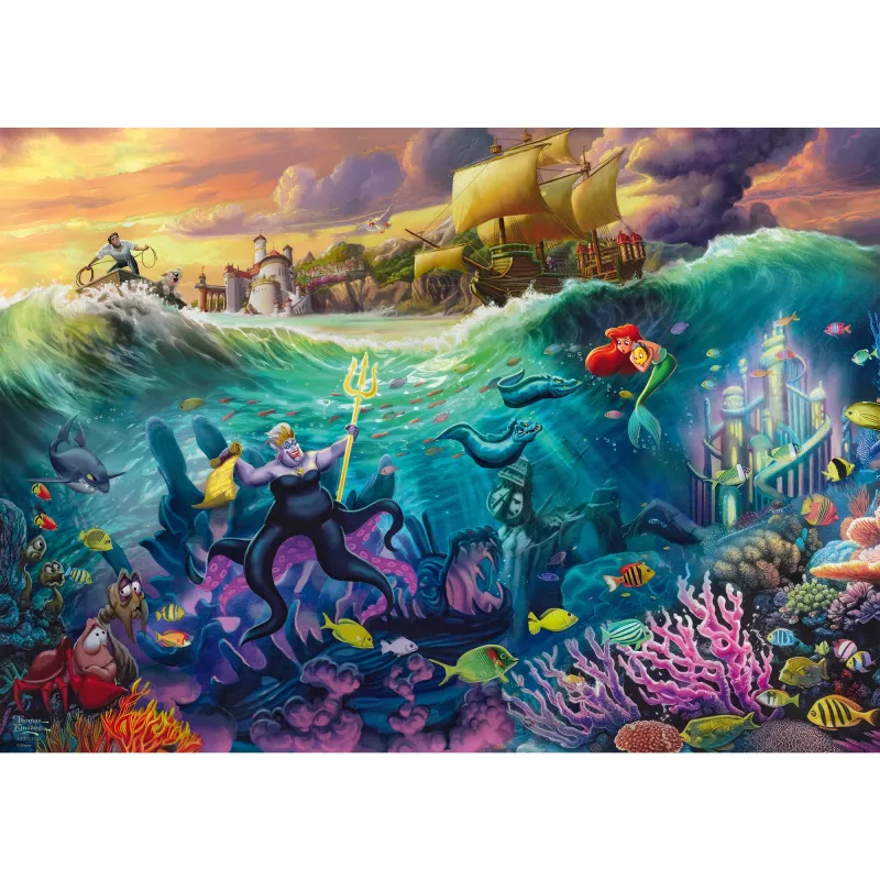 Thomas Kinkade Studios: Disney - Ursula, puzzle 1000 peças