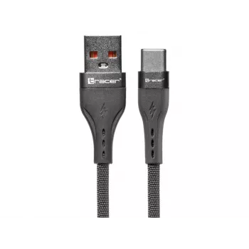 Cabo Tracer 47487 USB A - Type C M/M 1m cinzento
