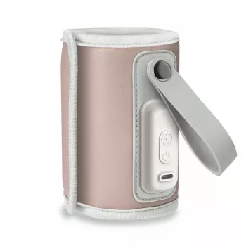 Aquecedor de biberões Lionelo Thermup Go rosa — aquecedor portátil de biberões e alimentos para alimentação de bebé