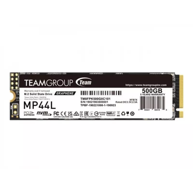 Unidade SSD Team Group 500 GB M.2 PCI Express 4.0 NVMe TM8FPK500G0C101