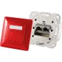 Tomada de rede 2x RJ-45 ShiverPeaks 74280-R Cat6a 500 MHz vermelho metal mate