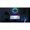 Placa LED Neon MANTA MASNL132RGB Style Neon Lights GAMER ZONE, decoração de parede com iluminação RGB