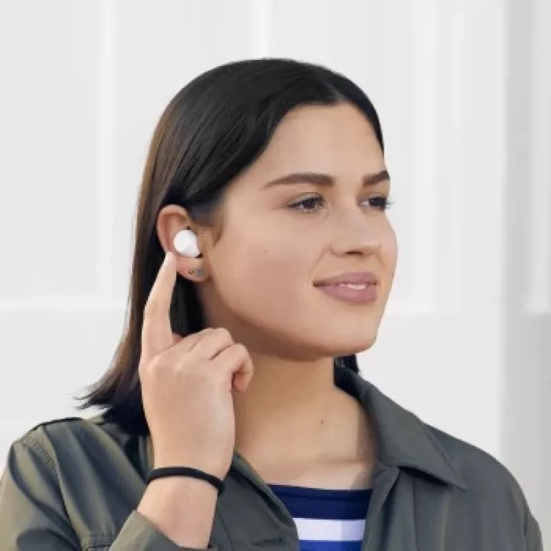 Hama WEAR7701W headset sem fios in-ear chamadas/música Bluetooth branco