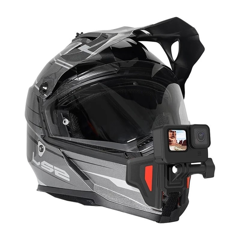 Suporte para capacete de mota TELESIN para câmaras de ação