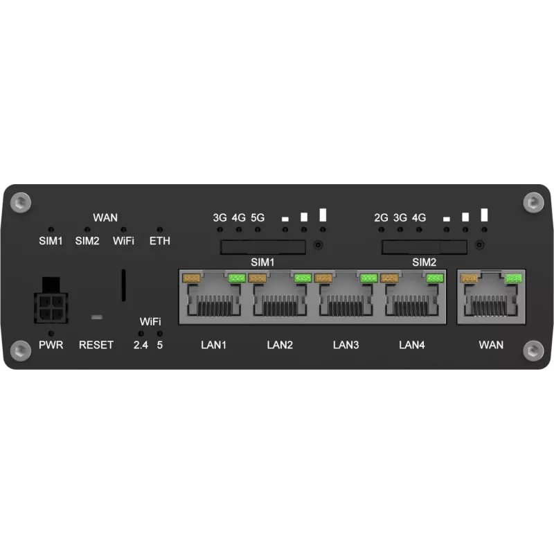 Teltonika RUTM56 router 5G com modem duplo, RUTM56000000